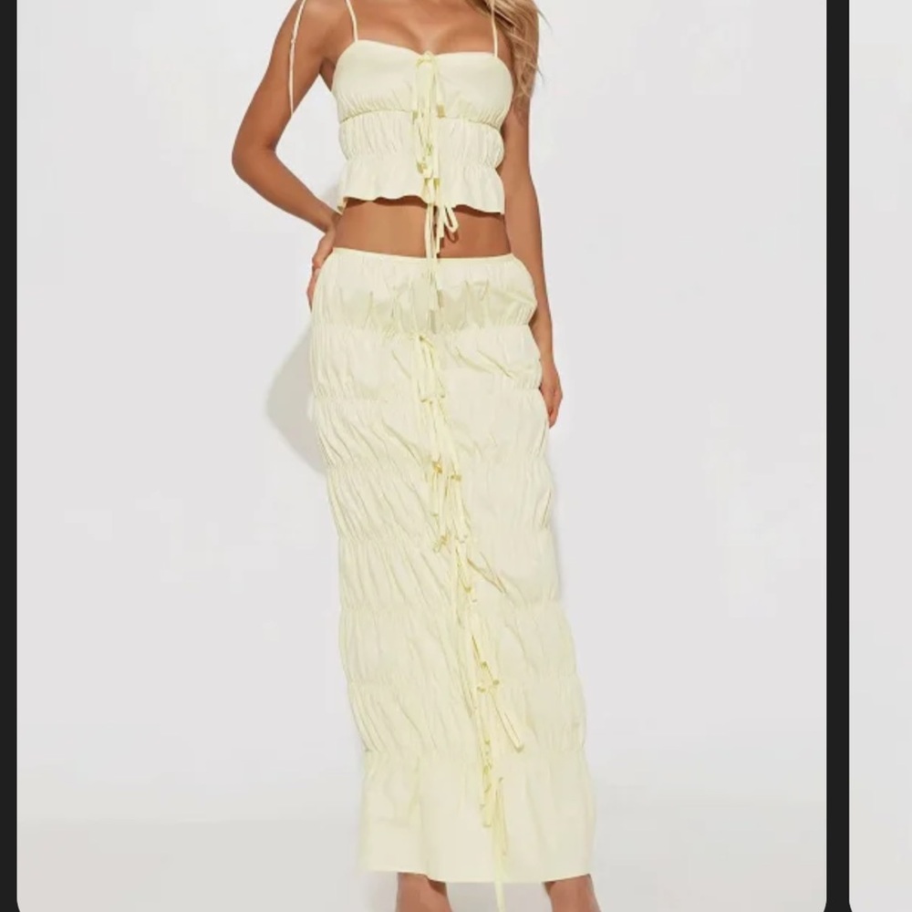Yellow Two Piece Set